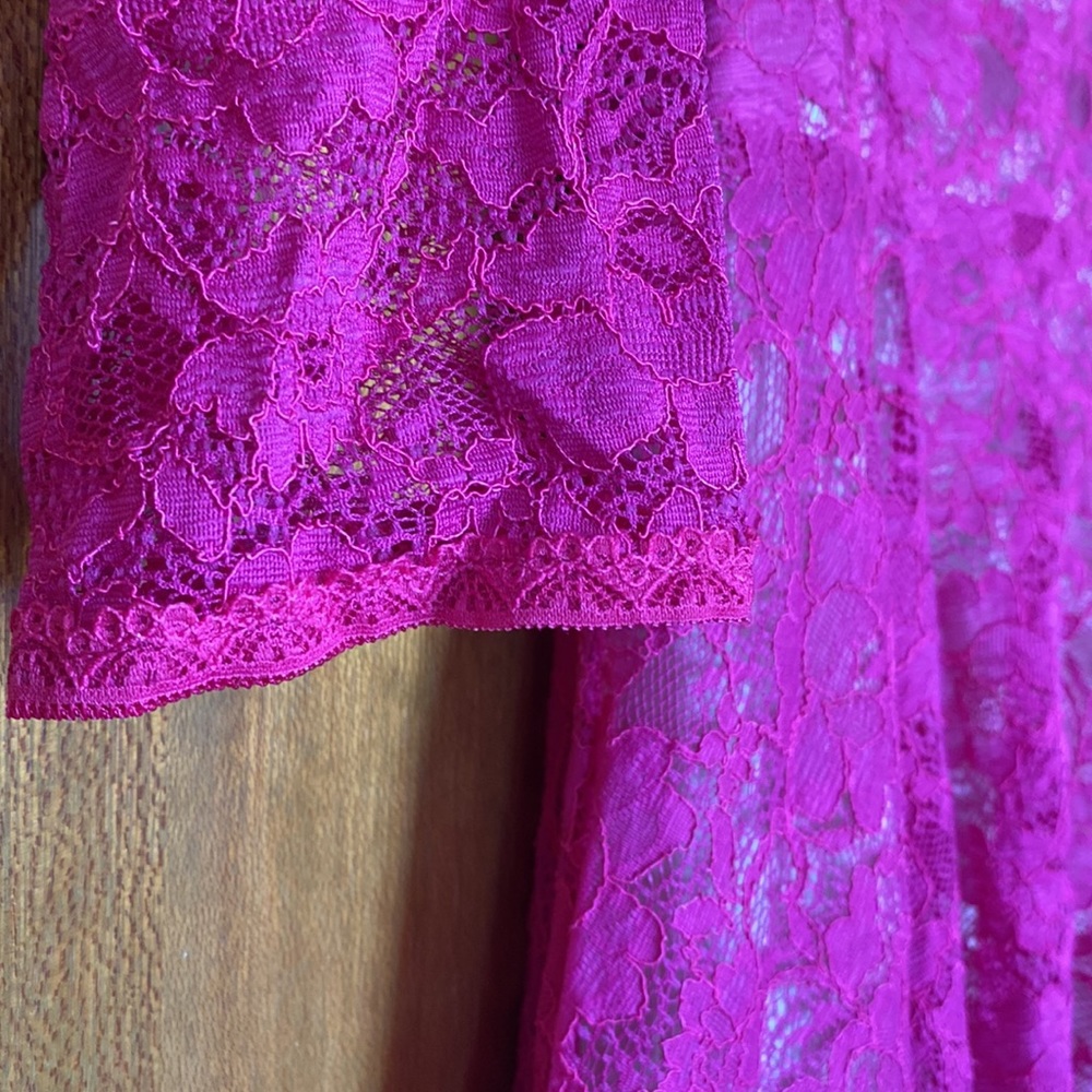 French Connection Pink Lace Dress - Picture 4 of 14